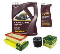 MANN Inspection Set 6L MANNOL LONGLIFE 504/507 5W-30 Pour KIA Rio II JB 1.4