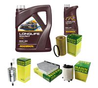 Mann Inspection Set 6L mannol Longlife 504/507 5W-30 pour 'Origine Audi A3