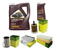 MANN Inspection Set 6L MANNOL LONGLIFE 504/507 5W-30 Pour VW Tiguan 5N 2.0
