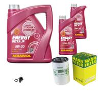 MANN Inspection Set 7 L MANNOL Energy 5W-20 Pour Ford Fusion 1.6