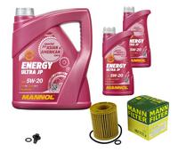 MANN Inspection Set 7 L MANNOL Energy 5W-20 Pour Ford Mondeo III Turnier
