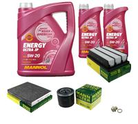 MANN Inspection Set 7 L MANNOL Energy 5W-20 Pour Hyundai Santa Fé II 2.7 V6