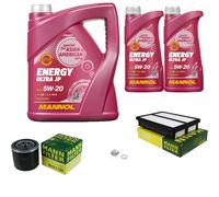MANN Inspection Set 7 L MANNOL Energy 5W-20 Pour Hyundai Tucson 2.0 2.7 AWD