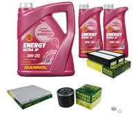 MANN Inspection Set 7 L MANNOL Energy 5W-20 Pour Hyundai Tucson 2.0 2.7 AWD