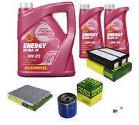 MANN Inspection Set 7 L MANNOL Energy 5W-20 Pour KIA Sportage 2.0 CVVT AWD