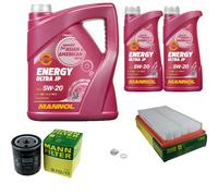 MANN Inspection Set 7 L MANNOL Energy 5W-20 Pour Mazda 6 Kombi 2.0 MZR 1.8