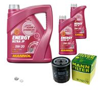 MANN Inspection Set 7 L MANNOL Energy 5W-20 Pour Mazda MX-5 III 1.8 2.0 6
