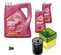 MANN Inspection Set 7 L MANNOL Energy 5W-20 Pour Nissan Micra III 1.2 16V