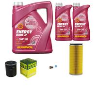 MANN Inspection Set 7 L MANNOL Energy 5W-20 Pour Nissan Patrol GR IV 2.8 TD