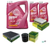 MANN Inspection Set 7 L MANNOL Energy 5W-20 Pour Toyota Auris 1.2 RAV 4 IV
