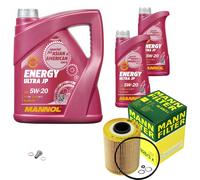 MANN Inspection Set 7 L MANNOL Energy Ultra JP 5W-20 Pour BMW E36 320i 325i