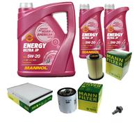 MANN Inspection Set 7 L MANNOL Energy Ultra JP 5W-20 Pour Ford Focus III
