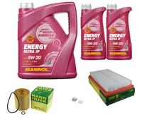 MANN Inspection Set 7 L MANNOL Energy Ultra JP 5W-20 Pour Mazda 6 Kombi 2.5 MZR