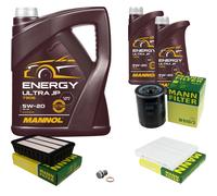 MANN Inspection Set 7 L MANNOL Energy Ultra JP 5W-20 Pour Mitsubishi ASX 2.0i