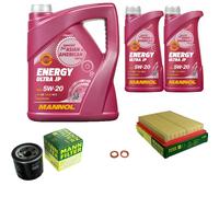 MANN Inspection Set 7 L MANNOL Energy Ultra JP 5W-20 Pour Nissan 200 SX 2.0i 16V