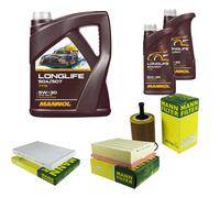MANN Inspection Set 7L MANNOL LONGLIFE 504/507 5W-30 Pour Seat Exeo ST 3R5 2.0