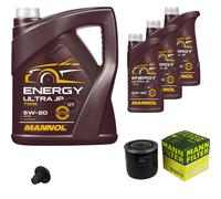 MANN Inspection Set 8 L MANNOL Energy 5W-20 Pour Chrysler Voyager IV 3.3