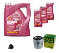 MANN Inspection Set 8 L MANNOL Energy 5W-20 Pour Jeep Compass 2.4 4x4 2.0