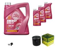 MANN Inspection Set 8 L MANNOL Energy 5W-20 Pour Jeep Grand Cherokee III