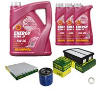 MANN Inspection Set 8 L MANNOL Energy 5W-20 Pour KIA Sportage 2.0 CVVT AWD