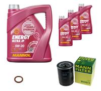 MANN Inspection Set 8 L MANNOL Energy 5W-20 Pour Mazda 626 II 2.0 1.6 929