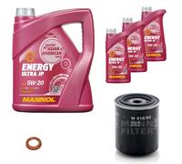 MANN Inspection Set 8 L MANNOL Energy 5W-20 Pour Nissan Almera I Hatchback