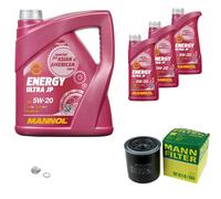 MANN Inspection Set 8 L MANNOL Energy 5W-20 Pour Rover 200 Cabriolet 216