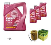 MANN Inspection Set 8 L MANNOL Energy Ultra JP 5W-20 Pour BMW E36 320i 323i
