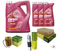 MANN Inspection Set 8 L MANNOL Energy Ultra JP 5W-20 Pour BMW E36 320i 323i