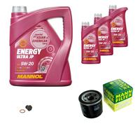 MANN Inspection Set 8 L MANNOL Energy Ultra JP 5W-20 pour Mazda 3 1.6 1.4 2 KIA