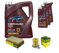 MANN Inspection Set 8L MANNOL Ceramic Pro 10W-40 Pour Mercedes-Benz C-Class