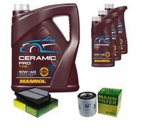 MANN Inspection Set 8L MANNOL Ceramic Pro 10W-40 Pour Suzuki Grand Vitara II