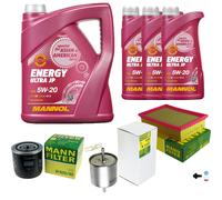 MANN Inspection Set 8L MANNOL Energy 5W-20 Pour Mazda Tribute 3.0 V6 24V