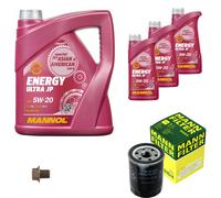 MANN Inspection Set 8L MANNOL Energy 5W-20 Pour Nissan Micra III 1.2 16V