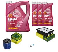 MANN Inspection Set 8L MANNOL Energy Ultra JP 5W-20 pour Hyundai IX35 2.0 KIA