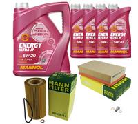 MANN Inspection Set 9 L MANNOL Energy Ultra JP 5W-20 pour BMW E31 850iCi 850 CSi