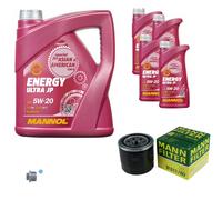 MANN Inspection Set 9 L MANNOL Energy Ultra JP 5W-20 Pour Hyundai IX20 1.4 1.6