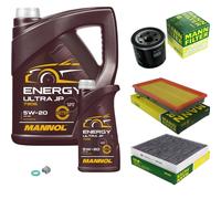MANN Inspection Set Huile Moteur 5W-20 pour Nissan X-Trail 2.5 4x4 2.0, 6 L