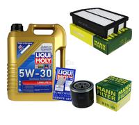 MANN Inspection Set LIQUI MOLY 5L 5W-30 Pour Hyundai IX35 2.0 Sportage