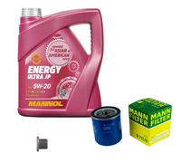 MANN Inspection Set MANNOL Energy 5W-20 Pour Ford Kuga II 2.0 EcoBoost 4x4