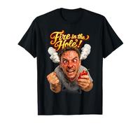 Mann mit Chili Fire in The Hole T-Shirt