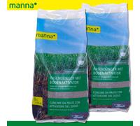 Manna 2 x 5 KG Engrais de Gazon Avec Activateur Sol Pelouse Régénération Jeu