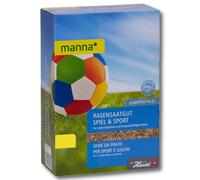 Manna graines de gazon gazon de jeu et gazon sportif 2,5 kg semences de gazon, graines d’herbe 40 m²