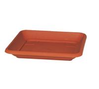 Manna Quadro Similcotto 105231 Dessous de Verre Polypropylène en terre cuite - marron, 30 x 30 cm