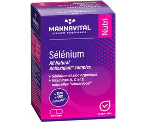 MannaVital Selenium All Natural Antioxidant Complex 60 V-Caps