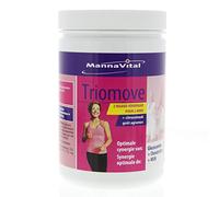Mannavital Triomove Glucosamine en Poudre, 480g, Vanille, Glucosamine Végétarienne 1500mg, avec Chondroïtine et MSM, Vitamine C