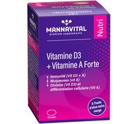 Mannavital Vitamine D3 + Vitamine A Forte 90 Capsules
