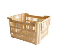 Manne à viennoiseries empilable et emboîtable 610 x 500 x 360 mm - 75 L - beige