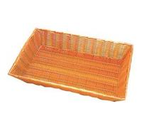 Manne GN2/3 en polypropylène, imitation osier D : 354X325X80 mm G