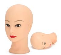 Mannequin à tête chauve, 49 cm, mannequin de vitrine pour maquillage, entraînement, pratique, perruque, chapeau, mannequin de vitrine pour maquillage, entraînement, perruque